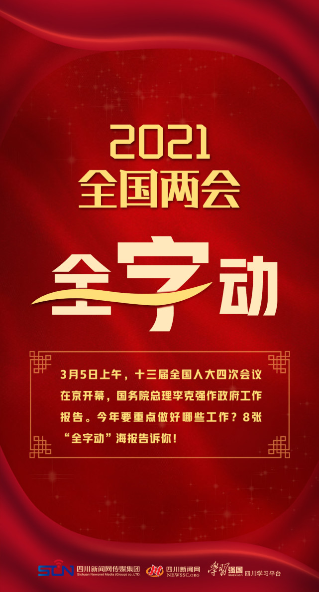 2021全国两会"全字动" |8张海报告诉你今年重点做什么