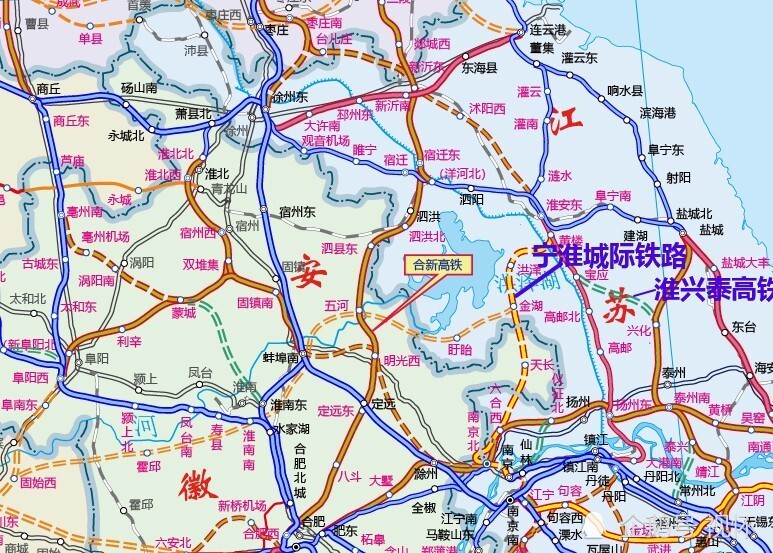 利用常泰长江大桥预留两线铁路,构建淮兴泰常高速铁路通道