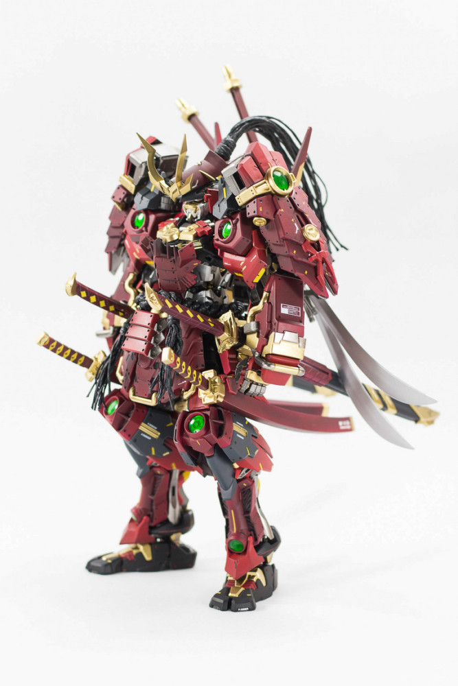 模玩控:六刀流武士风,mg比例战国异端高达模型