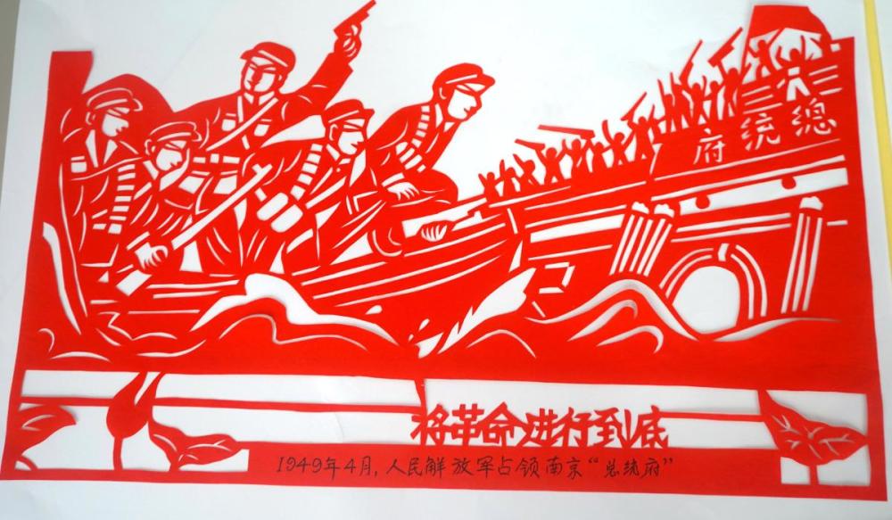 81岁剪纸名人创作40多幅作品,记录建党百年间历史大事件