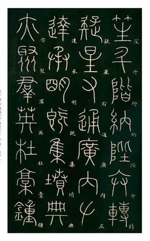 《篆书千字文》楷书对照表,入门必备!
