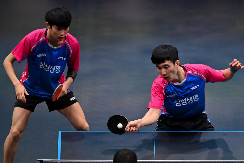 (体育)乒乓球—多哈wtt挑战赛:赵大成/李尚洙男双夺冠