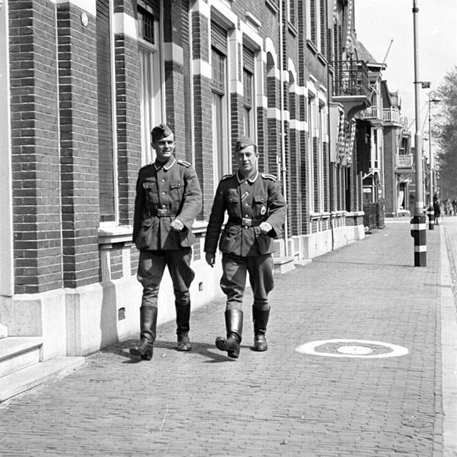 二战时期荷兰,海牙街头的德军