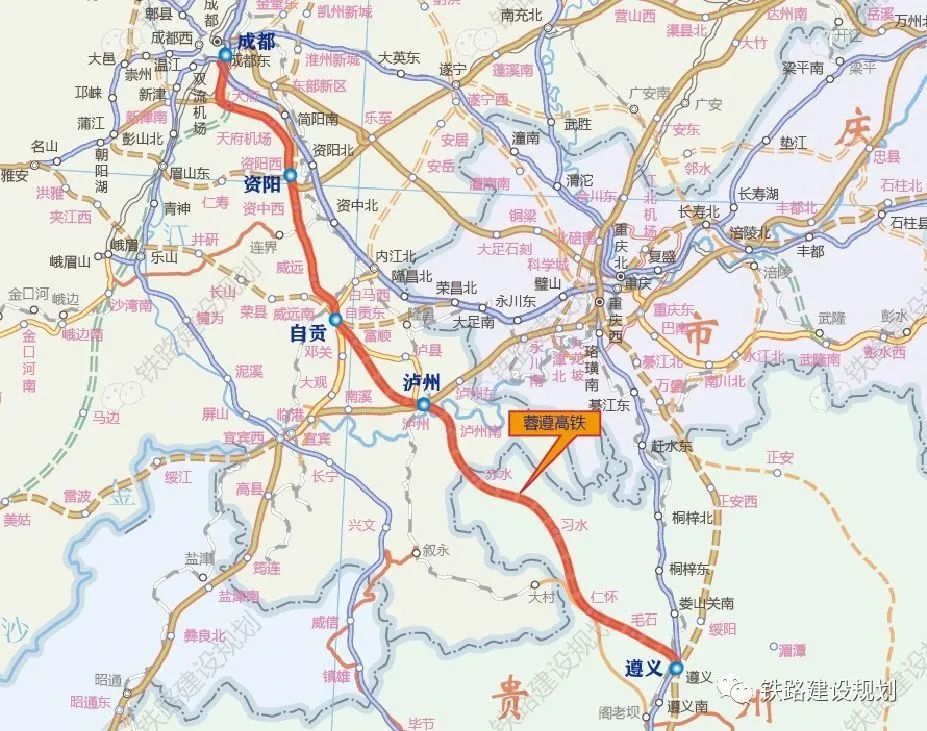 加快推进 蓉遵高铁泸州段(泸遵高铁), 渝叙筠高速,古仁高速,国道353