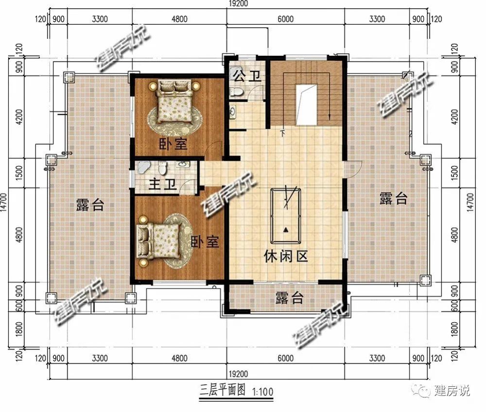 63-72万1,别墅图纸编号:jf9728品牌:建房说带堂屋别墅图纸46,异型柱