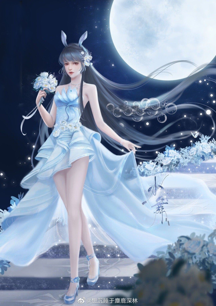 血红色婚纱_血红色