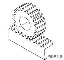 2)齿条齿线与轴心线为平行方向的圆柱齿轮.