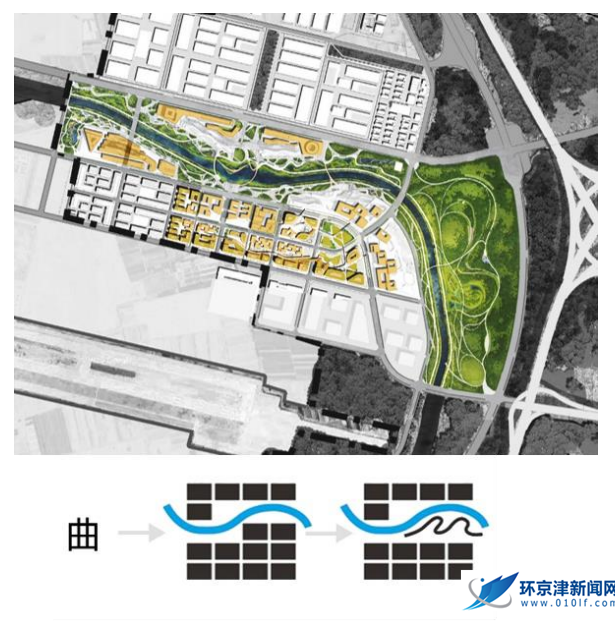 "曲廊"空间形态平面图.