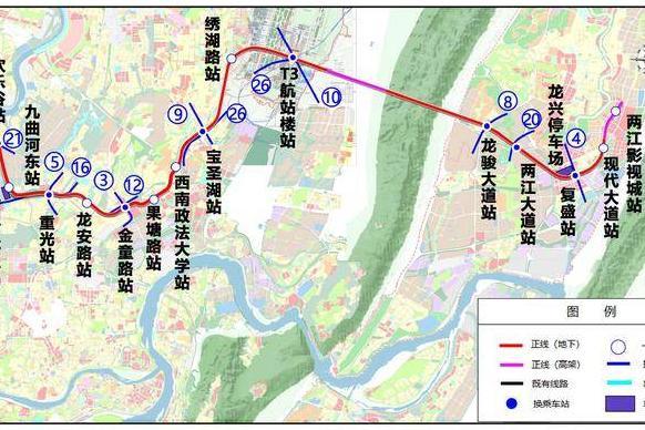 重庆新建一地铁,长70.9千米设25个站点,这些地区