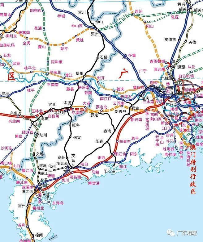 广东省2021-2025年铁路建设计划曝光,速看