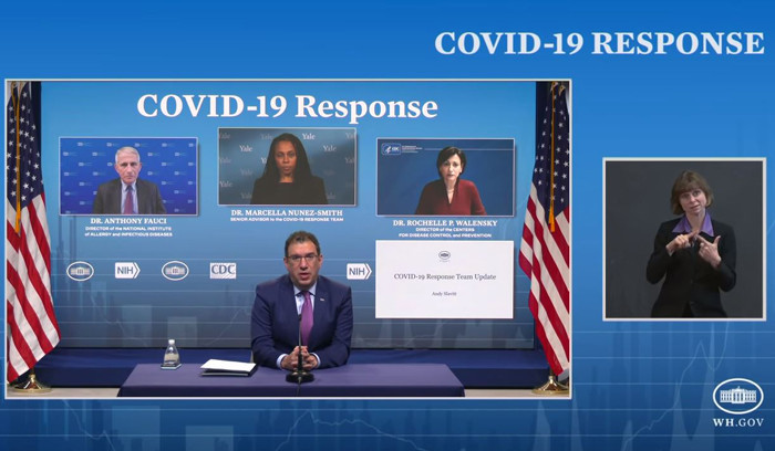 美国cdc,美国国立卫生研究院nih,联合举行新冠疫情新闻发布会(白宫