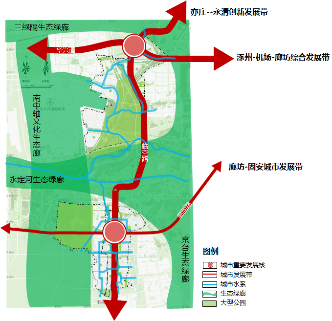 廊坊片区(北京大兴国际机场临空经济区)城市设计