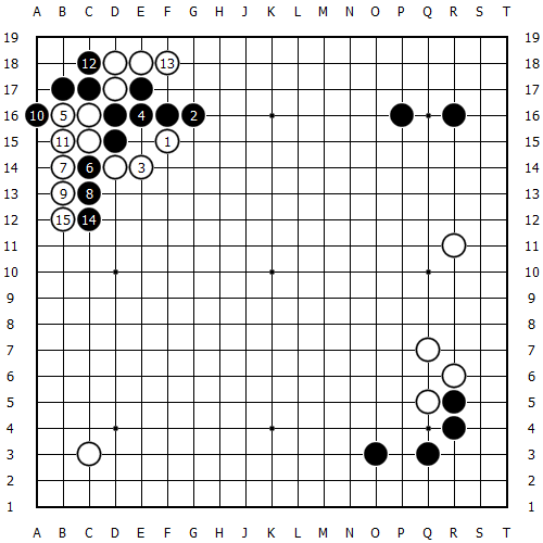 ai讲围棋实战布局:常见定式的后续手段