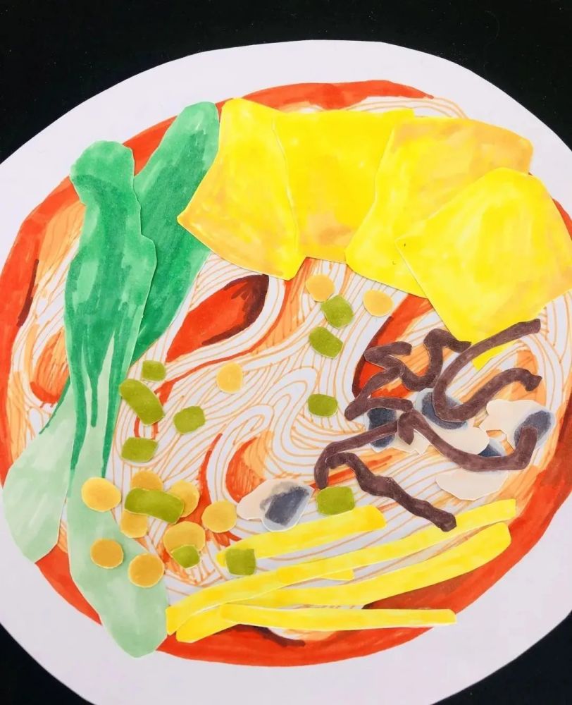 儿童画创意|美食主题手工画,"自己动手,丰衣足食"