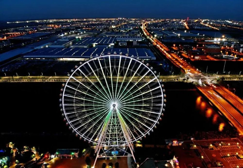 杭州湾新区夜景混剪,夜幕降临,华灯初上,点亮了我们的