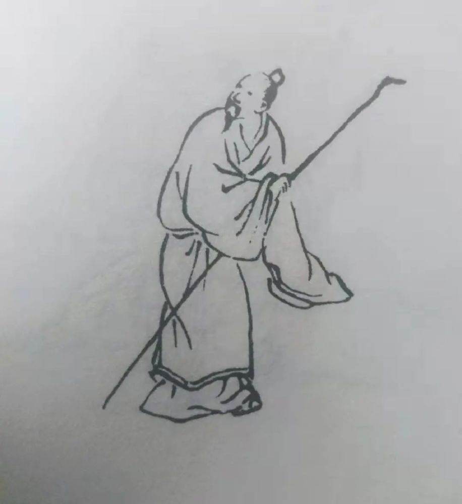 题诗:"藜杖全吾道",出自唐代诗人刘长卿的《同姜瀎题裴式微馀干东斋》