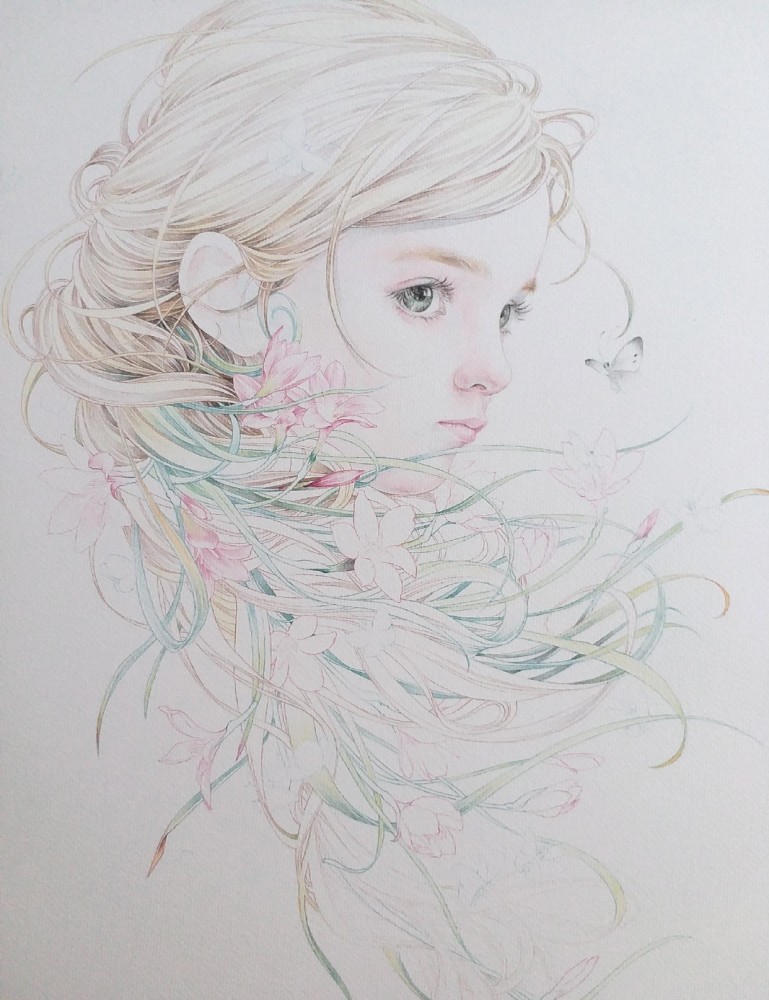 水彩画(人物)步骤图