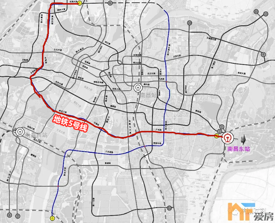 南昌地铁三期申报提上议程!5/6/7/8号线走向来了