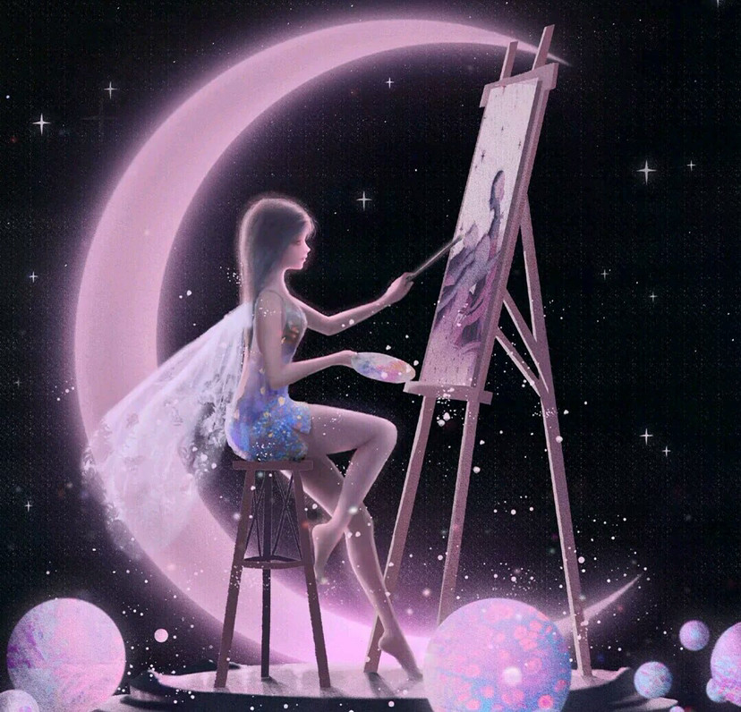 星光闪闪的神仙紫色系头像