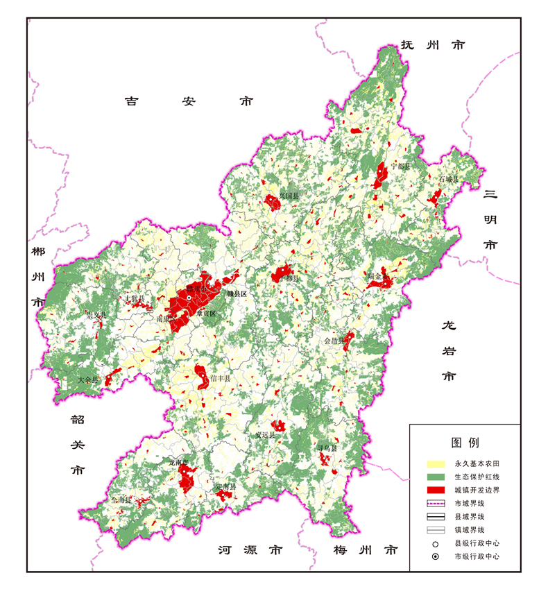 赣州全市铁路,高速公路,水运,机场等规划示意图公示!