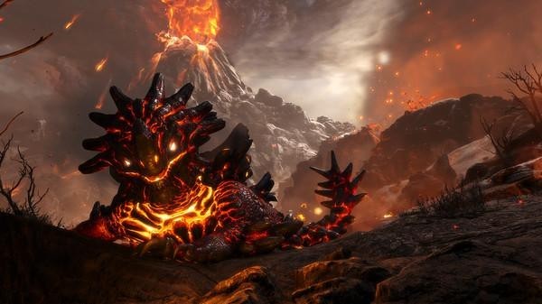 火山地区的霸主方舟生存进化玩家驯服熔岩龙能烤肉吃