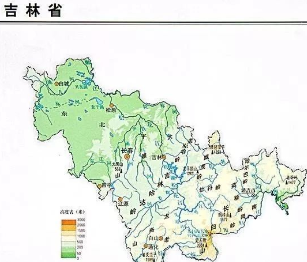 1,地形地貌:吉林省地貌形态差异明显.