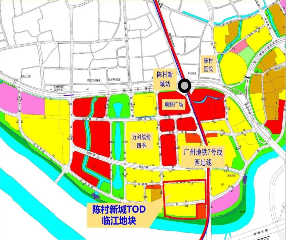 陈村tod旧改地31亿挂牌!南向望江!双地铁站间!