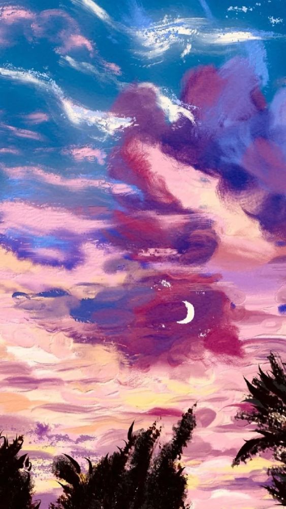 壁纸油画风景壁纸高清全面屏