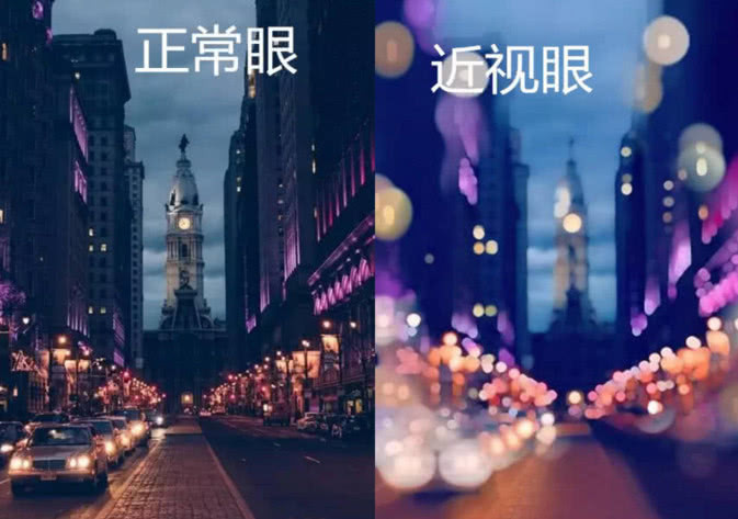 正常眼vs近视眼的世界五十米以外人畜不分网友太真实了