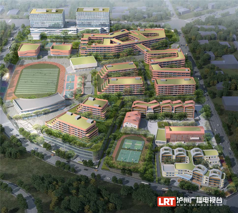 泸州龙马高中预计今年建成,将满足4500名学生上学!