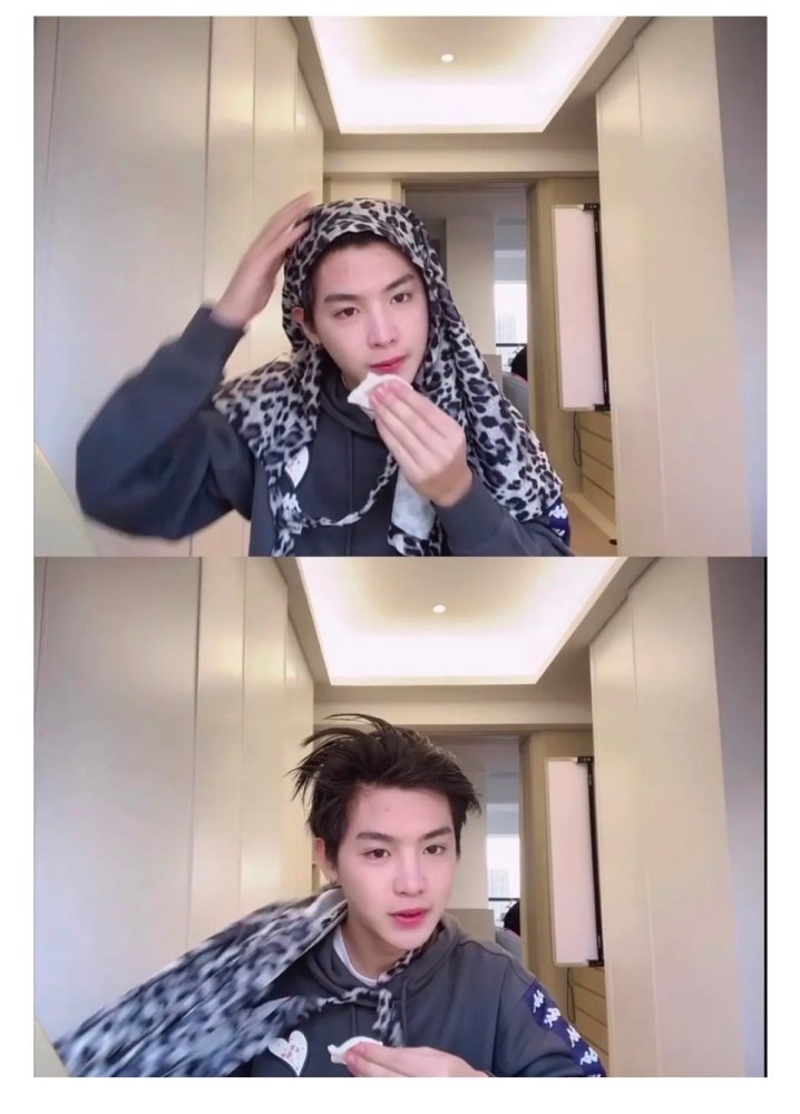 直男化妆手法!黄明昊在vlog中拿卸妆棉上底妆,引发热议