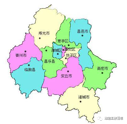 潍坊地图 从山东煎饼到潍坊煎饼.