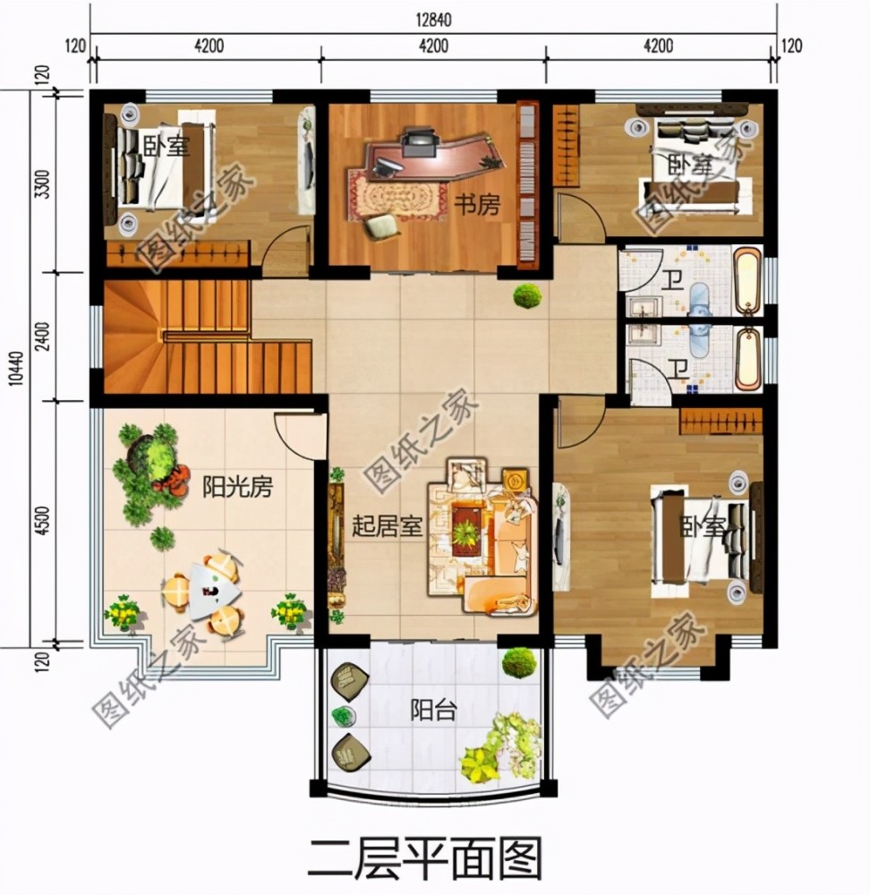 最新款二层楼房设计图,外观精致布局实用,第三套还带地下室设计