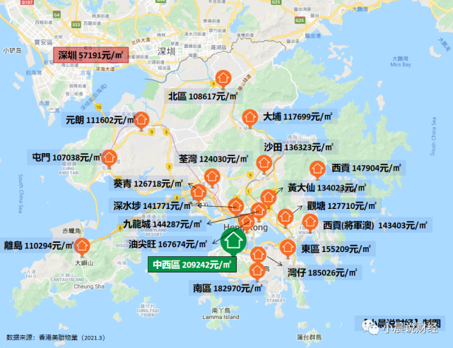 香港房价:2021最新价格多少一平方?香港各区房价一览表!