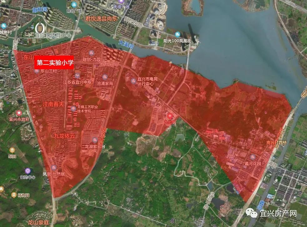 2021宜兴学区房划分图,2020宜兴学区房划分图 宜兴各区域学区划分情况汇总!还有周边小区房价