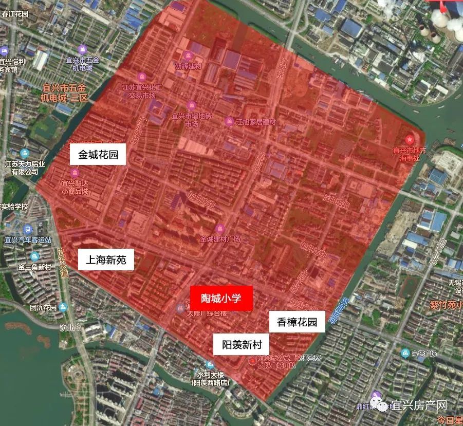 2021宜兴学区房划分图,2020宜兴学区房划分图 宜兴各区域学区划分情况汇总!还有周边小区房价