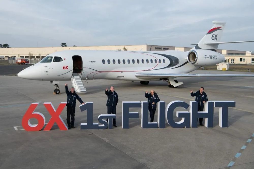 2021年3月10日(法国,圣克劳德,达索航空宣布宽体猎鹰6x公务机按计划