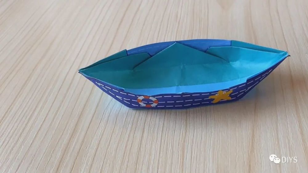 "手工折纸"简单又漂亮的小船!