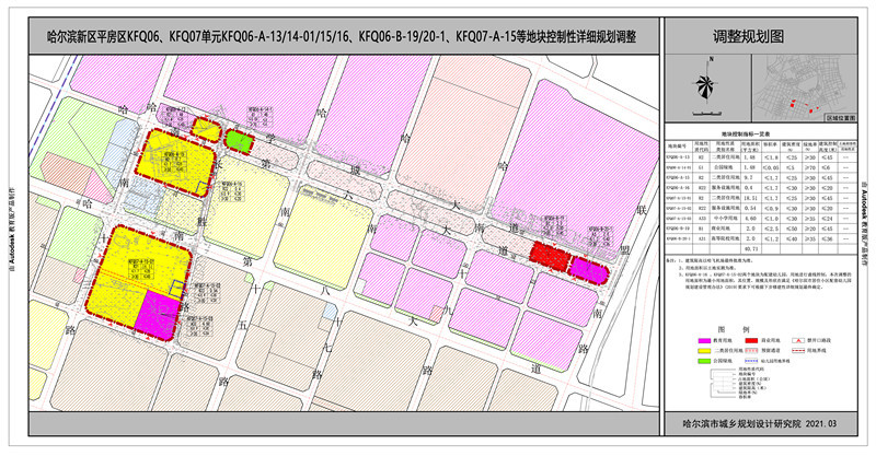 平房区最新规划出炉!地块性质涉及住宅,商业,学校等