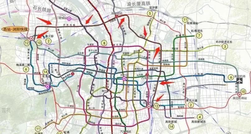 长沙地铁12号线路线曝光!速度围观