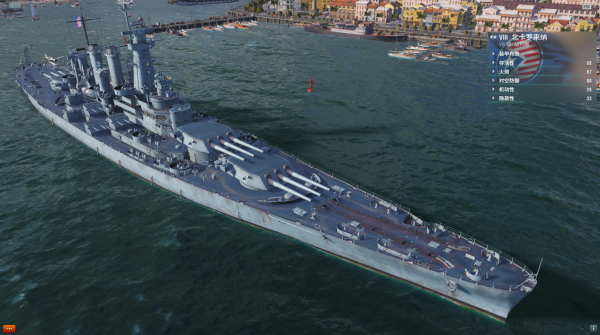 超强防空火力!北卡罗来纳号战列舰,堪称战舰世界最强八级舰
