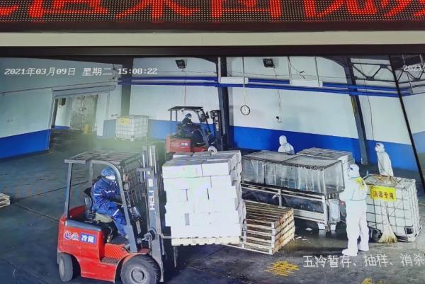 大连安全防控近万吨冷链货物