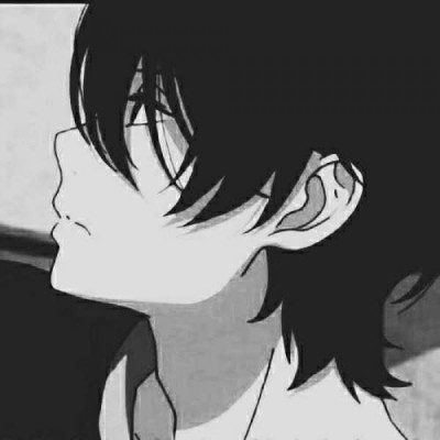 黑白动漫男生头像