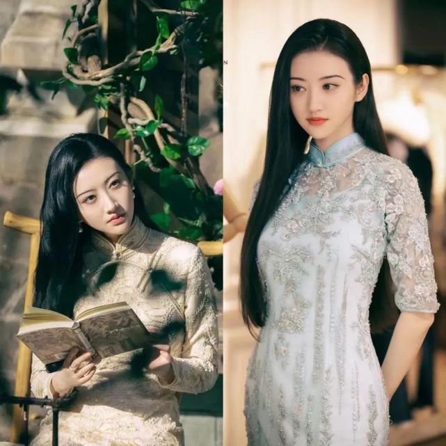 " 所以为了贴合司藤对民国的怀念,景甜在剧中基本是一集一件重工旗袍.