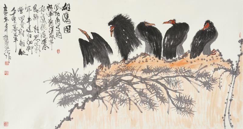 著名画家,指墨画大家朱祖国作品