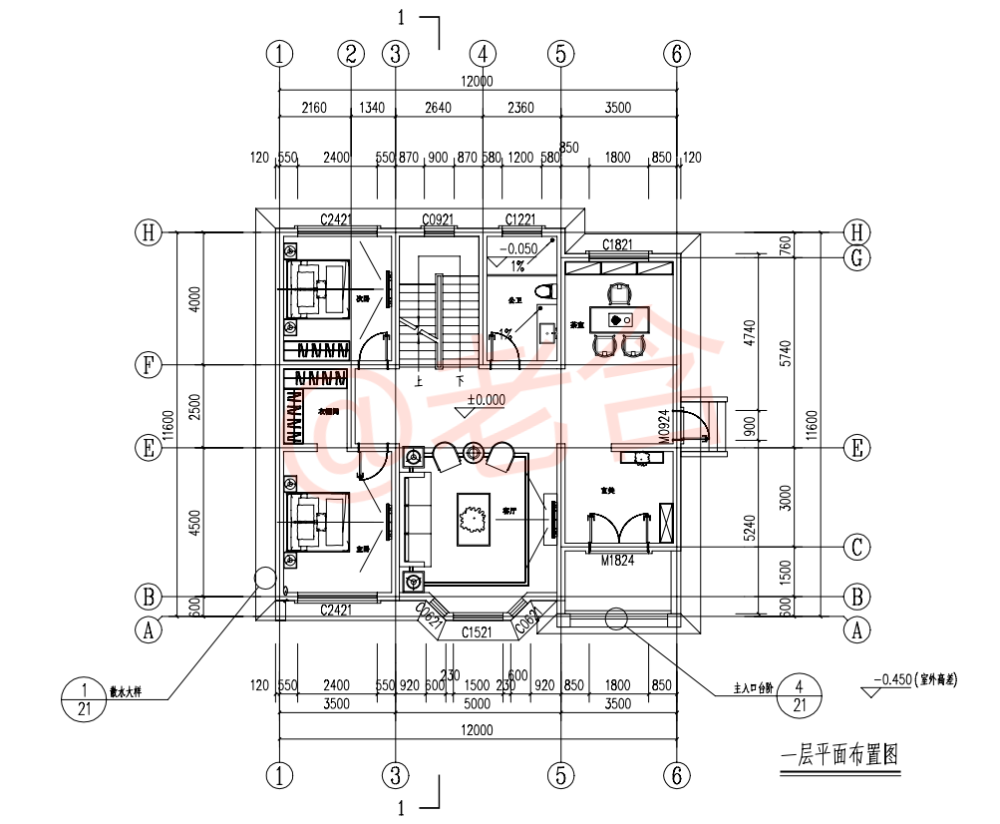 12×11米性价比超高的农村自建房,独立柴火房,布局值得点赞