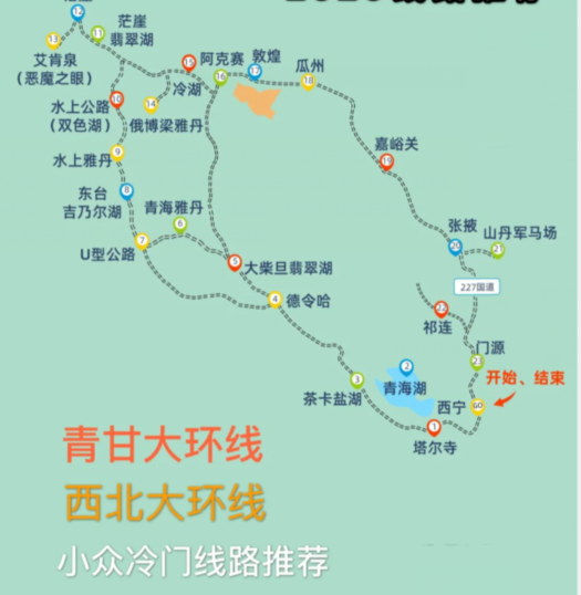 最新大环线线路图