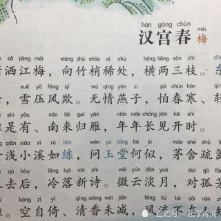 晁冲之汉宫春梅