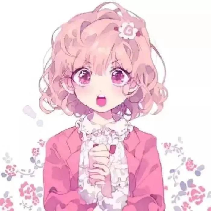 动漫女头|粉色系软萌少女头像