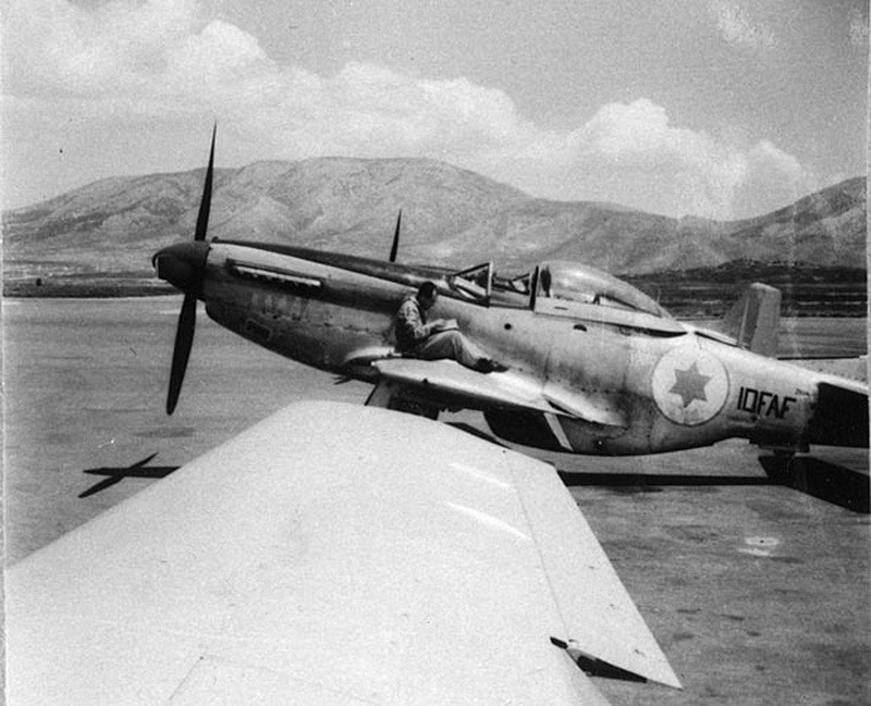 以色列空军的p-51野马战斗机